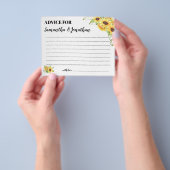 Advies voor de Happy Couple Shower Sunflower Card Flyer (Hand)