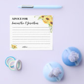 Advies voor de Happy Couple Shower Sunflower Card Flyer (Enkel)