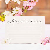 Advies voor de heer en mevrouw Kaart Modern Elegan