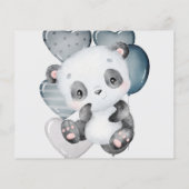 Advies voor de Kaart Baby shower van mama en papa (Achterkant)