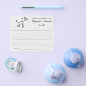 Advies voor de Kaart Baby shower van mama en papa (Enkel)