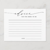 Advies voor de Kaart Bride Elegant Script Enclosur (Voorkant)