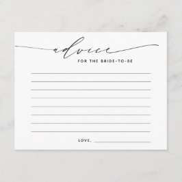 Advies voor de Kaart Bride Elegant Script Enclosur