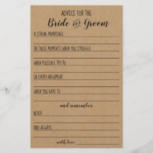 Advies voor de Kaart Bride en Groom
