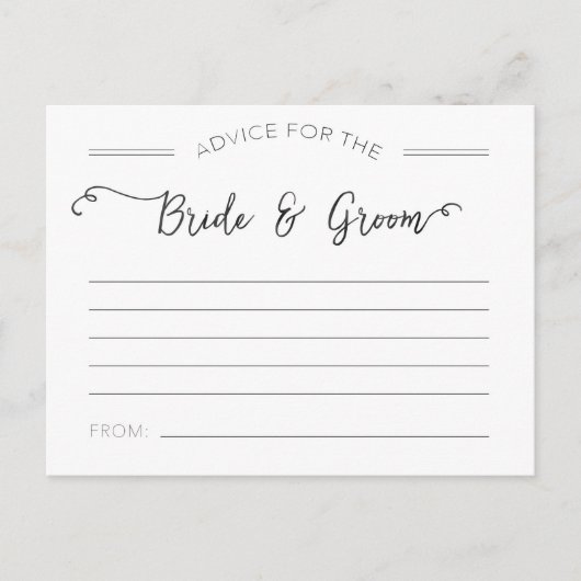 Advies voor de Kaarten Bride en Groom (Voorkant)
