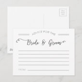 Advies voor de Kaarten Bride en Groom (Voorkant / Achterkant)