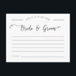 Advies voor de Kaarten Bride en Groom<br><div class="desc">Voeg wat plezier toe aan je trouwreceptie en creëer mooie herinneringen tegelijkertijd door je gasten de advieskaarten te laten invullen - je krijgt misschien wat grappige reacties of zelfs wat geweldige tips voor je leven als nieuwsleed!</div>