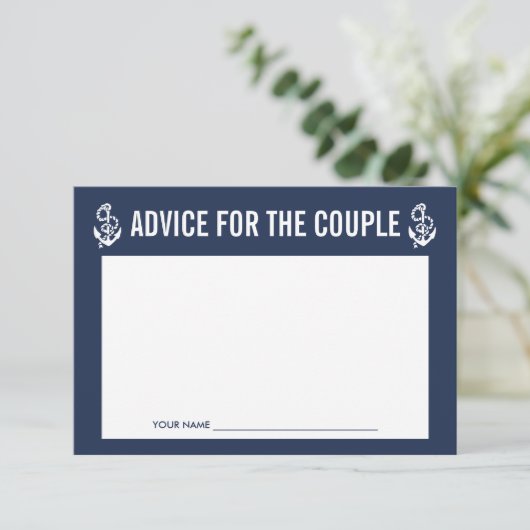 Advies voor de koppel | Nautische helling en anker (Staand voorkant)