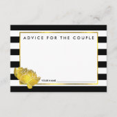 Advies voor de koppel | Zwarte streep en gouden po (Voorkant)