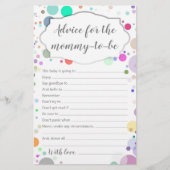 Advies voor de mama om kleurrijk Baby shower te zi (Voorkant)