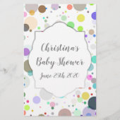 Advies voor de mama om kleurrijk Baby shower te zi (Achterkant)