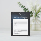 Advies voor de mammie-om-Baby shower game Kaart (Staand voorkant)