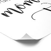 Advies voor de moeder als Baby shower-Kaart Foto Afdruk (Hoek)