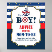 Advies voor de moeder als Baby shower Poster (Voorkant)