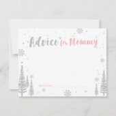 Advies voor de moeder, Baby shower Advies Kaart (Voorkant)