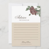 Advies voor de moeder Burgundy Blush Floral Gold C Kaart (Voorkant)