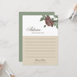 Advies voor de moeder Burgundy Blush Floral Gold C Kaart