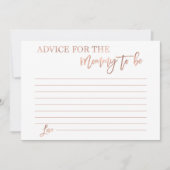 Advies voor de moeder kaart (Voorkant)