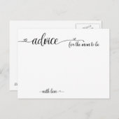 Advies voor de moeder om Kaarten van het Baby show (Voorkant / Achterkant)