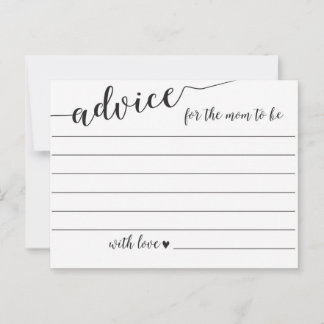 Advies voor de moeder om Kaarten van het Baby show