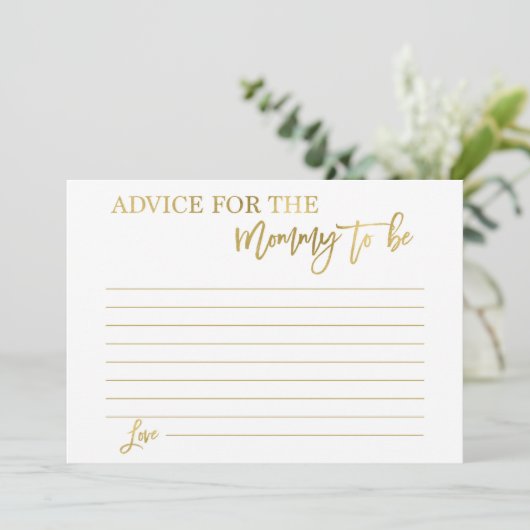 Advies voor de moeder om te zijn kaart (Staand voorkant)