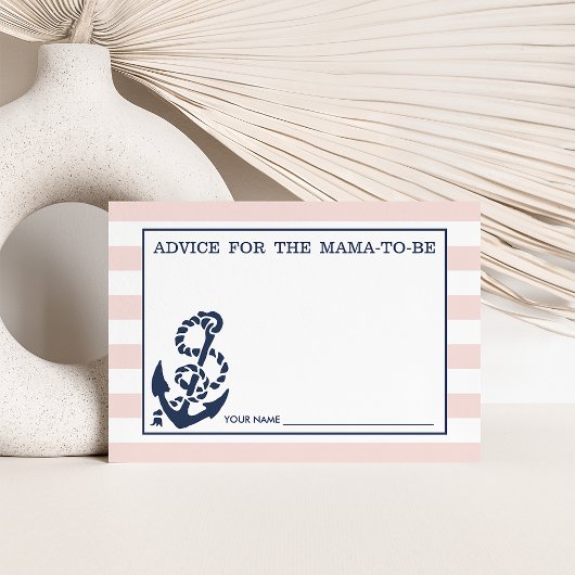 Advies voor de moeder | Roze Nautische streep