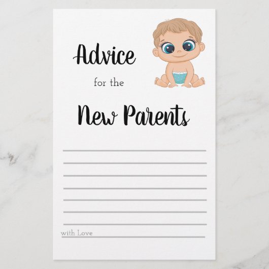 Advies voor de New Parents Baby Boy Flyer (Voorkant)