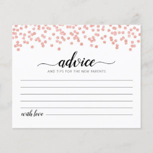Advies voor de Nieuwe Ouders Kaart Baby Shower fee