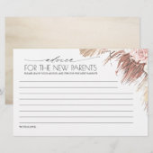 Advies voor de nieuwe ouders of moeder (Voorkant / Achterkant)