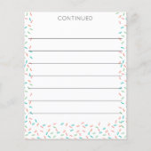 Advies voor de Ouders: Donut Baby shower Game (Achterkant)