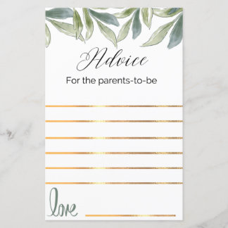 Advies voor de ouders om een babydouche te houden