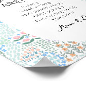 Advies voor de ouders Teken Baby shower Decor Poster (Hoek)