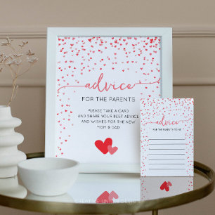 Advies voor de ouders Teken Baby shower Decor Poster