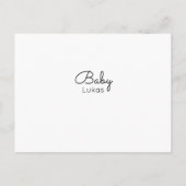 Advies voor de ouders-tot-bijen aankondigingskaart (Achterkant)