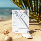 Advies voor de ouders, Zeeen Baby shower Kaart