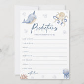 Advies voor de ouders, Zeeen Baby shower Kaart (Voorkant)