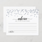 Advies voor de partij Baby shower van de Kaart van (Voorkant / Achterkant)