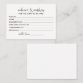 Advies voor de te verwachten bride informatiekaartje (Voorkant / Achterkant)