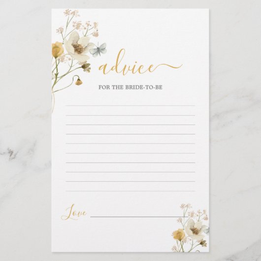 Advies voor de voorjaarsbloem voor bride als kaart (Voorkant)