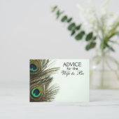 Advies voor de vrouw om Kaarten van de peacock te  (Staand voorkant)