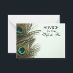 Advies voor de vrouw om Kaarten van de peacock te<br><div class="desc">Advies voor de vrouw om Kaarten van de Peacock te zijn - geweldig idee voor een alternatief gastenboek op de bruiloft</div>