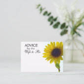 Advies voor de vrouw om Kaarten voor zonnebloemen  (Staand voorkant)