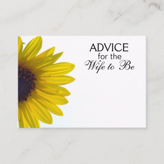 Advies voor de vrouw om reuzenzonnebloemen te zijn (Voorkant)