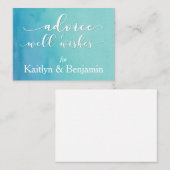 Advies voor de Waterverf Bride & Groom, Blauwgroen (Voorkant / Achterkant)