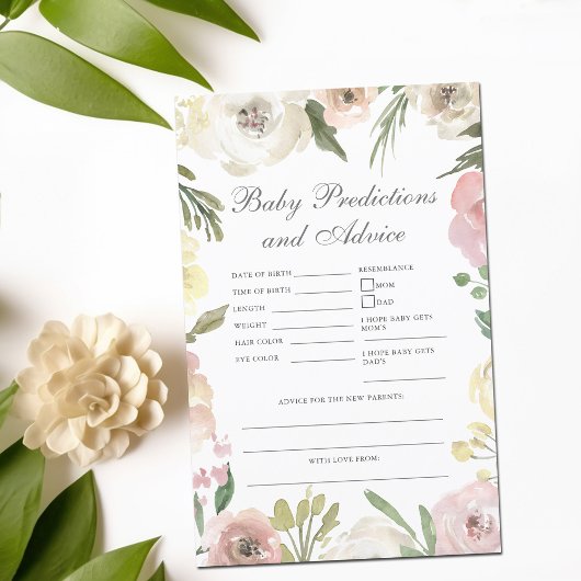 Advies voor Elegant roze Baby shower voorspelling