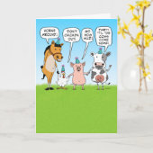 Advies voor funny Party Animals Kaart (Gele Bloem)