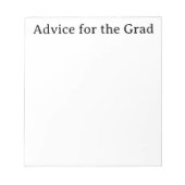 Advies voor het Afstudeerder Notitieblok (Voorkant)