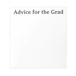 Advies voor het Afstudeerder Notitieblok