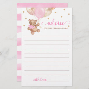 Advies voor het Baby shower der ouders Teddy Bear