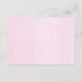 Advies voor het baby shower met de kerstboom voor informatiekaartje (Achterkant)